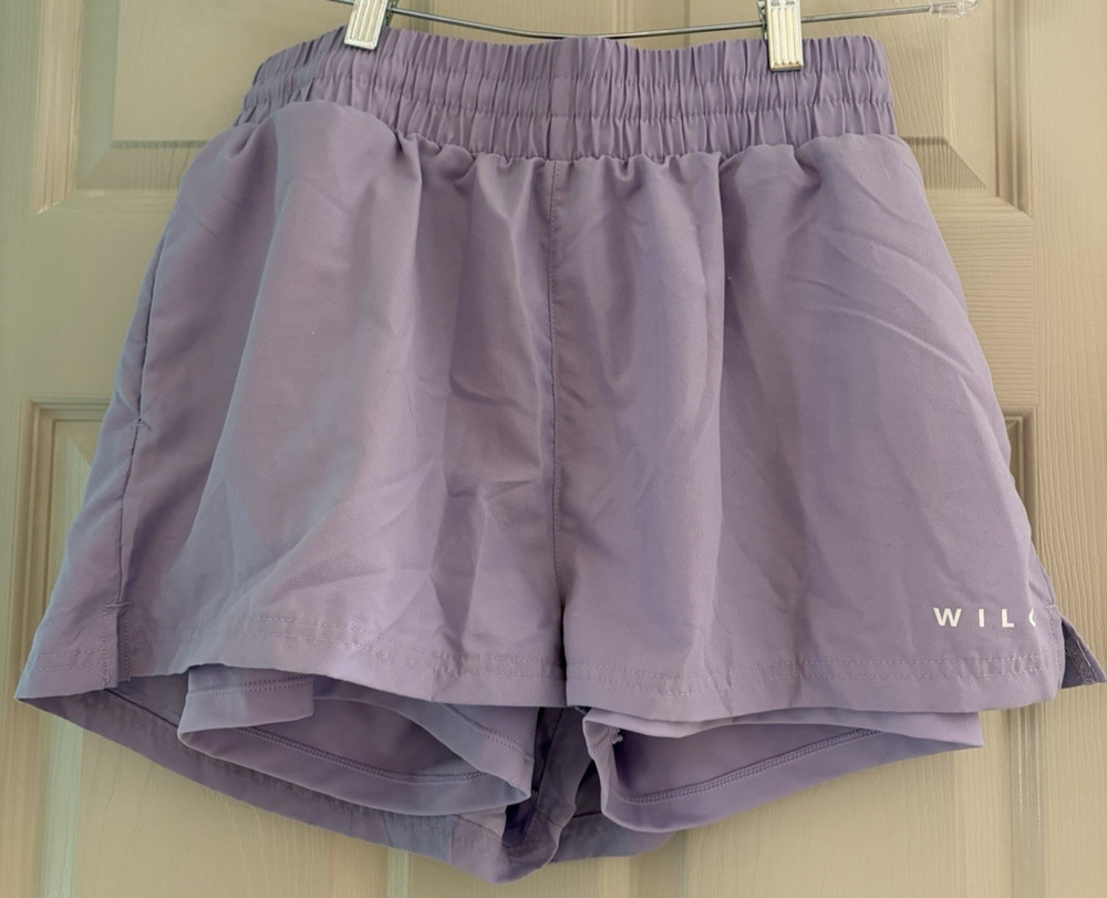 Wilo The Label Women's 2-In-1 Layered Running Shorts Lilac Purple Size L